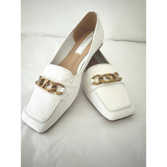 Franco Sarto Tiari Chain Square Toe Loafer Sz 6M NEW - Picture 5 of 11